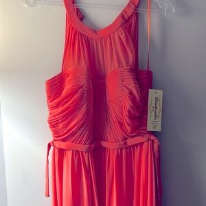 Cinderella Divine. Coral. Medium. Full length.